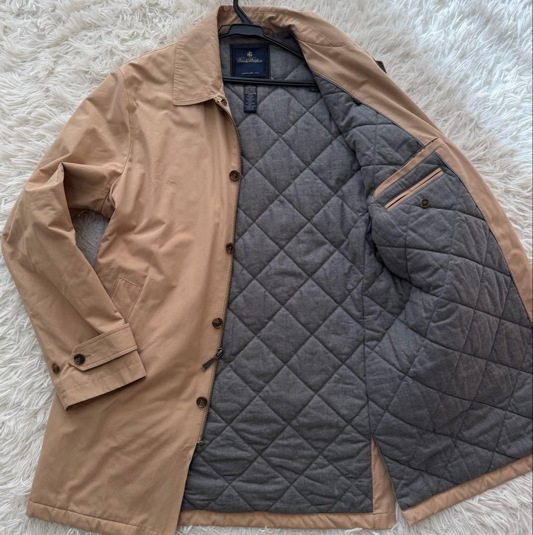 BROOKSBROTHERS ステンカラーコート　中綿　キルティング