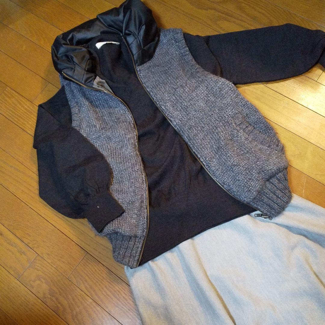 自由区 ダウンリバーシブルダウンベスト サイズ44 大きなサイズ