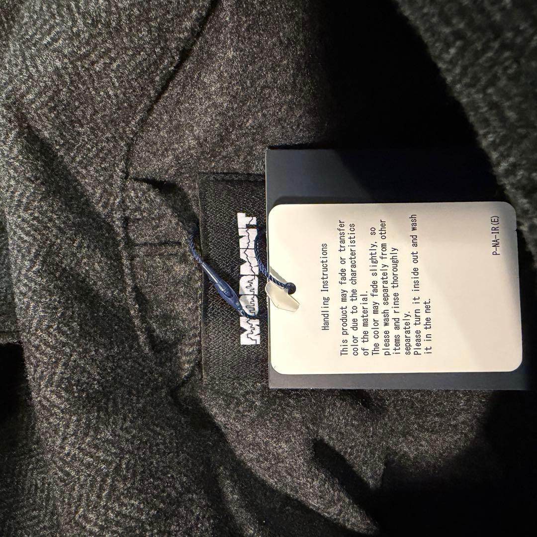 MODMNT モドメント TWEED KNIT HOODED SHIRT L