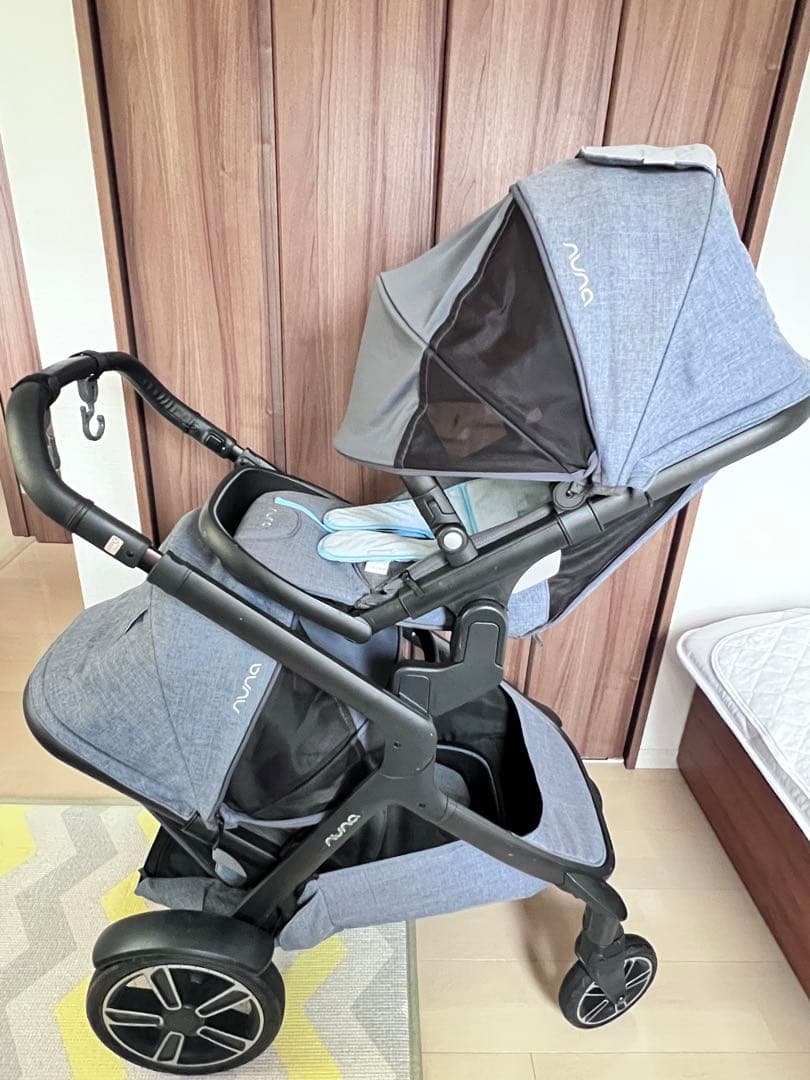 nuna ベビーカー グレー リクライニング機能