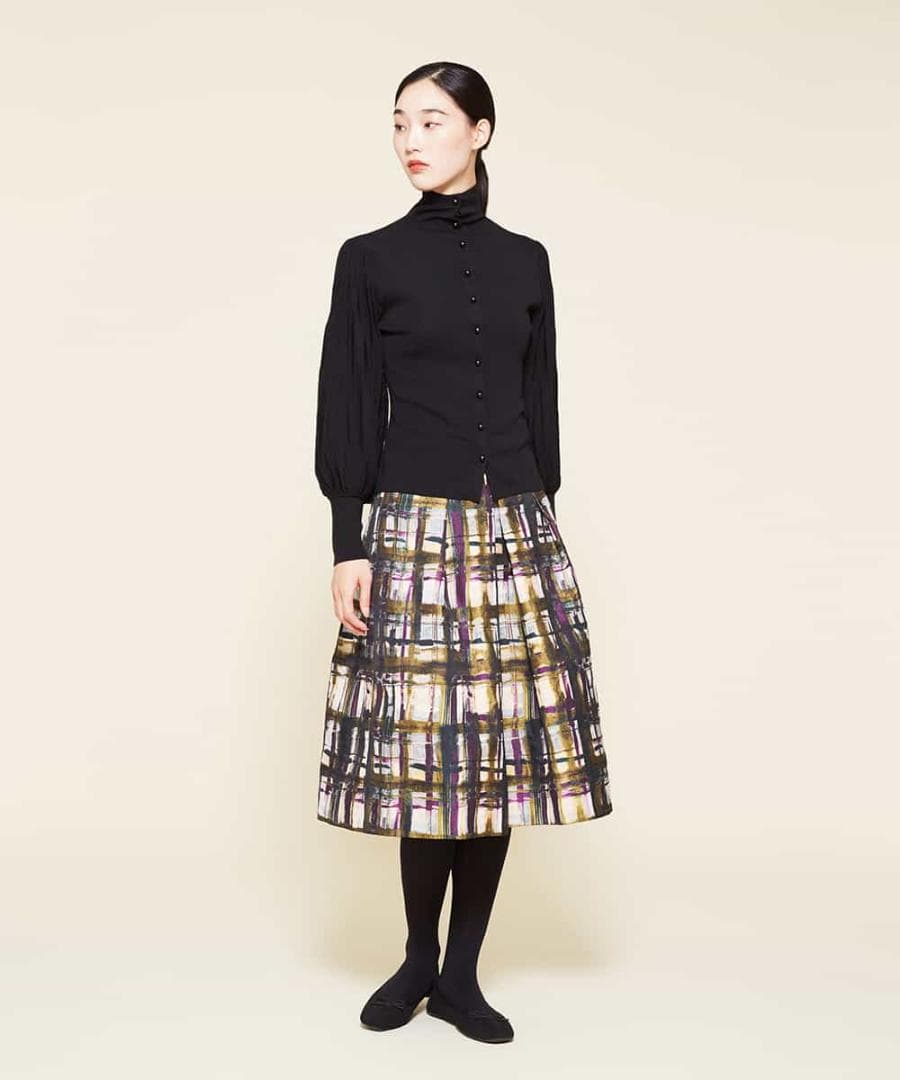 美品⚫︎シビラリモンタチェックスカートM