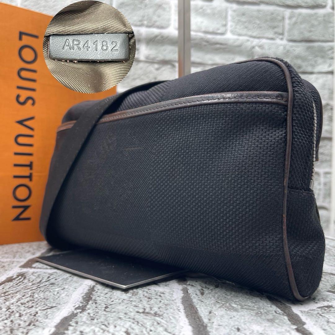 ベタなし✨ルイヴィトン ボディバッグ ダミエジェアン アクロバット ノワール