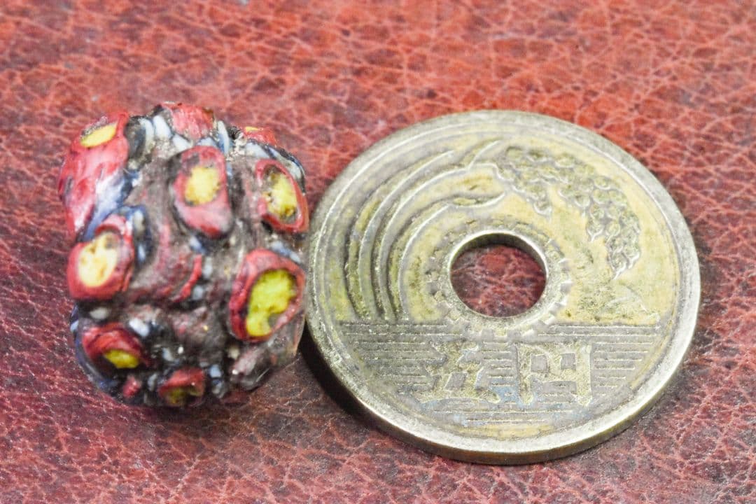 7〜10世紀 アフガニスタン出土 イスラムモザイクビーズ