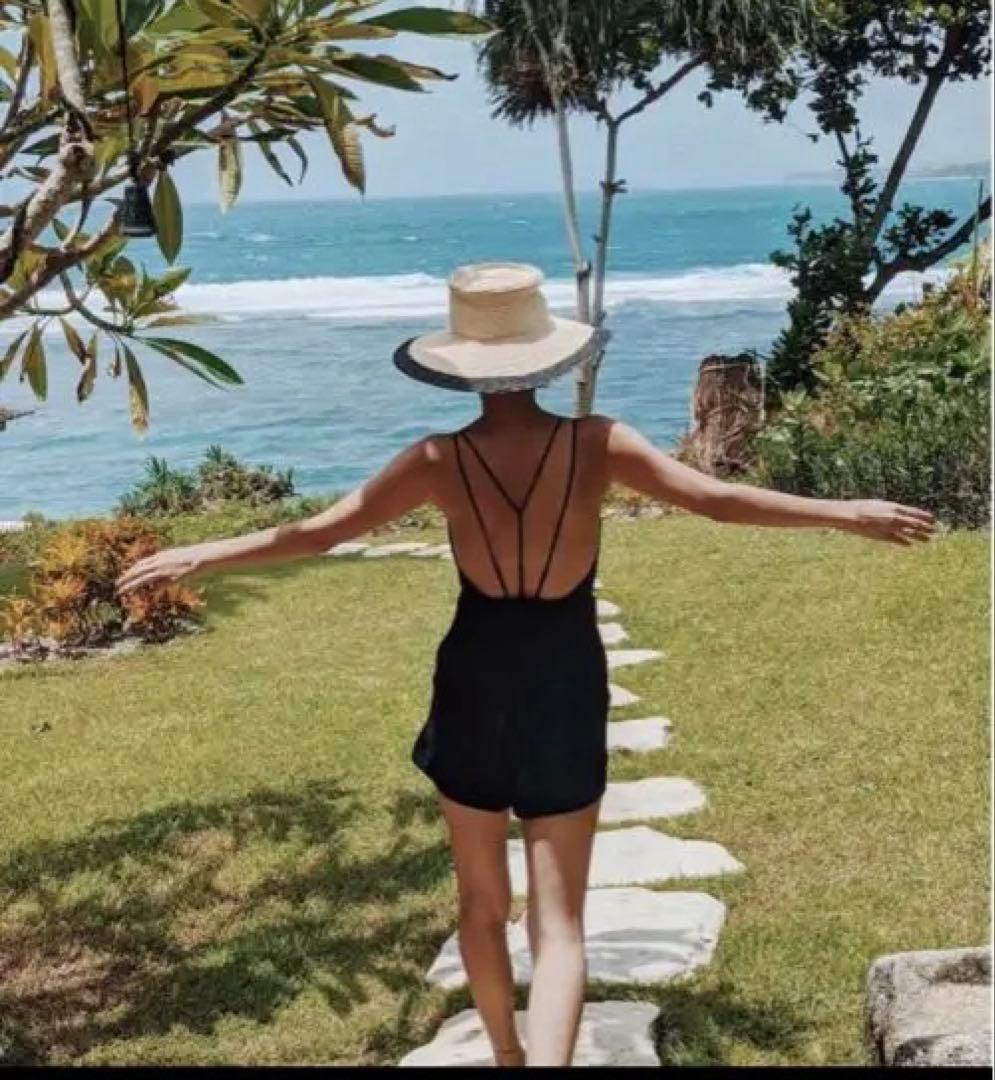 【美品】UN3D.アンスリード　バックストラップオールインワン水着　38