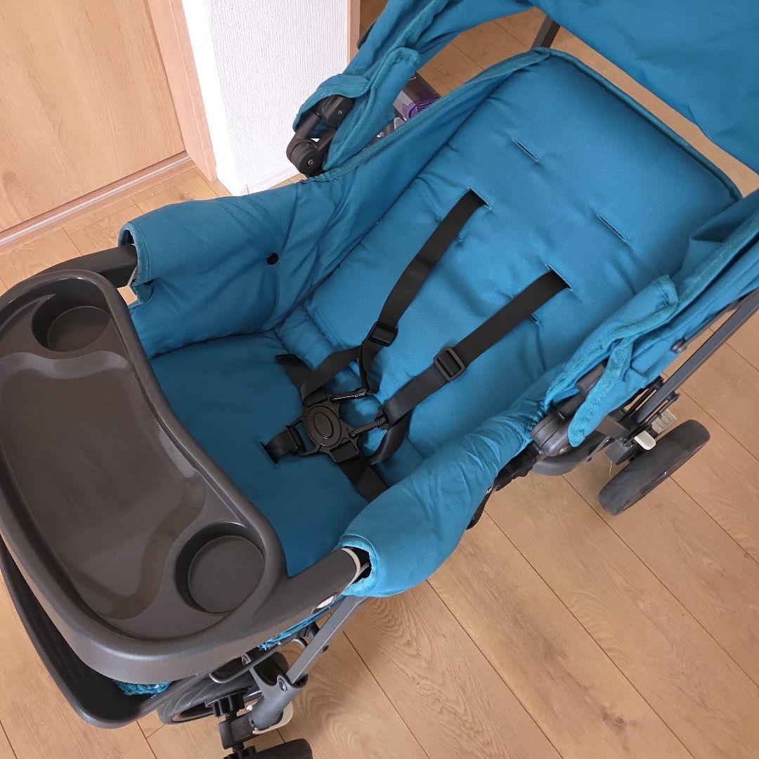 送料込み　joovy カブース 二人乗りベビーカー ターコイズ