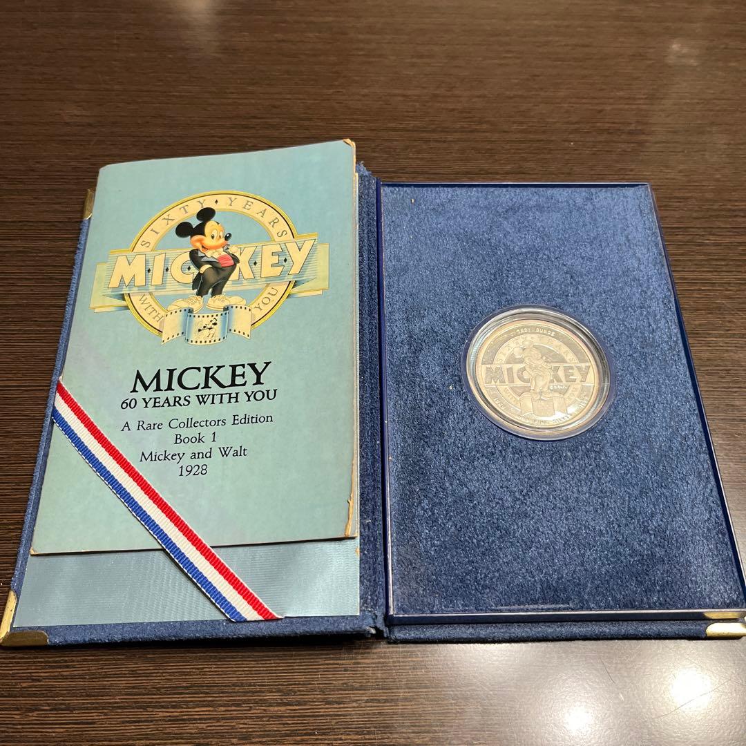 ミッキーマウス60周年記念銀貨1988年製 超レア希少品！　限定30000