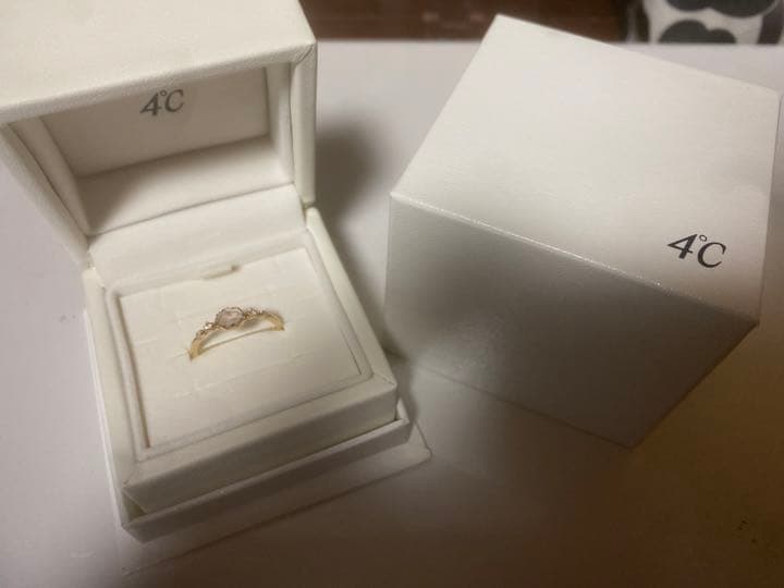 【確定】【最終値下げ】【美品】 4℃ k10 ゴールド リング
