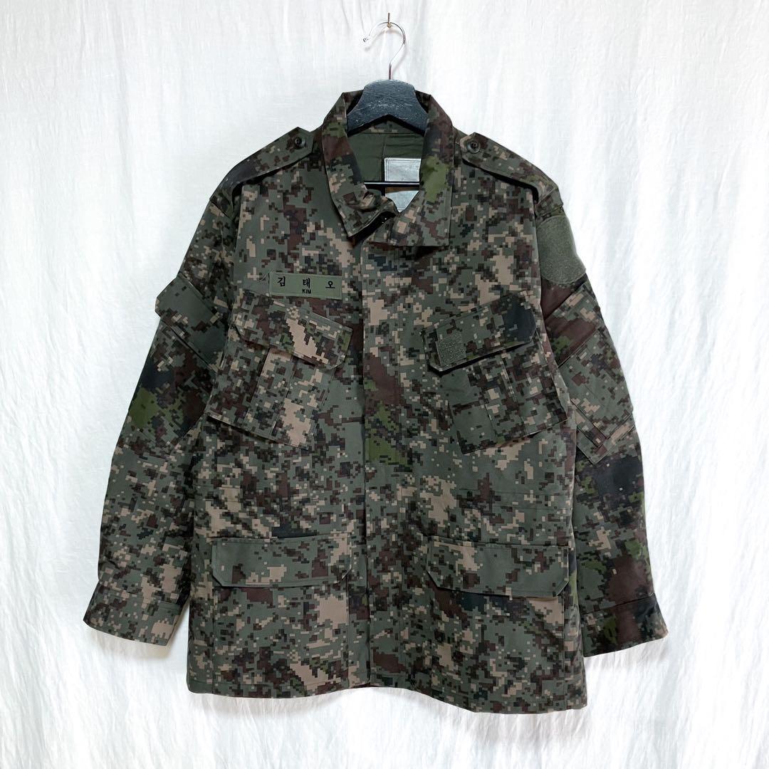 良品 韓国軍 デジタルカモ 迷彩 シャツ ジャケット カモフラ ジャケット