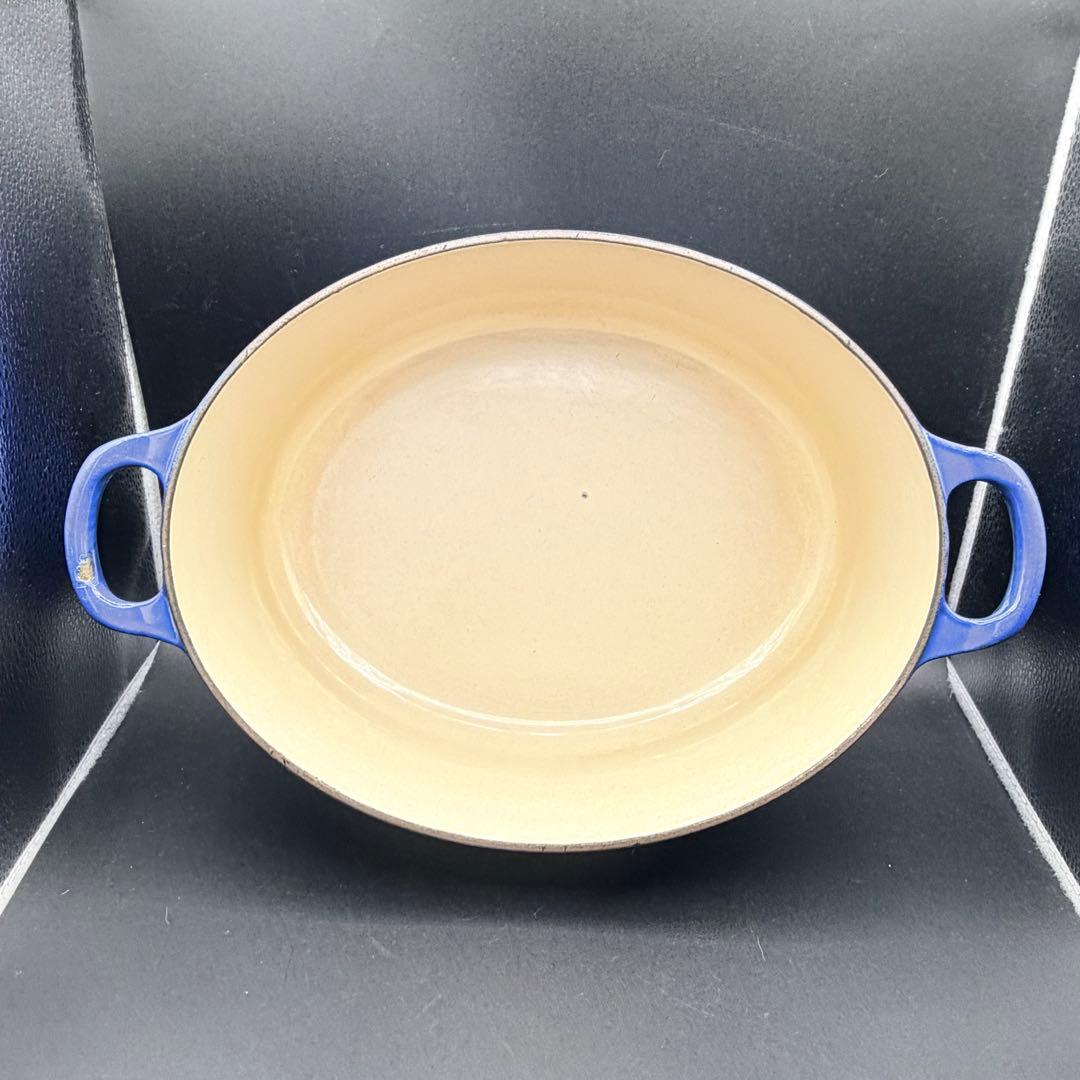 ルクルーゼ ココット・オーバル 27㎝ ブルー LE CREUSET