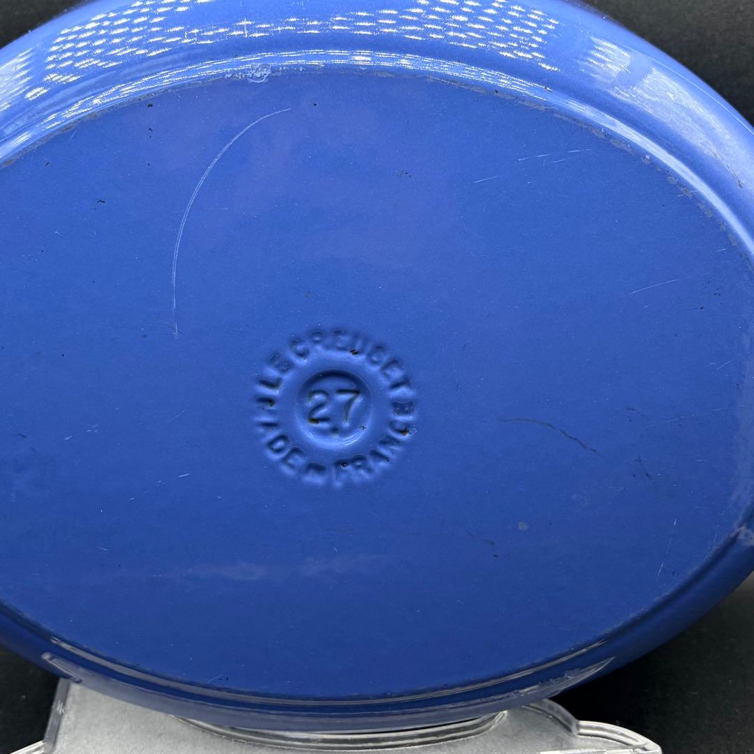 ルクルーゼ ココット・オーバル 27㎝ ブルー LE CREUSET