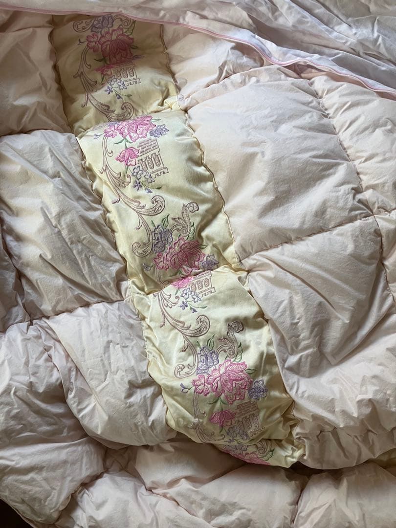 【12/13発送】羽毛掛ふとん　185㎝×215㎝　ダブルサイズ　丸八　羽毛布団