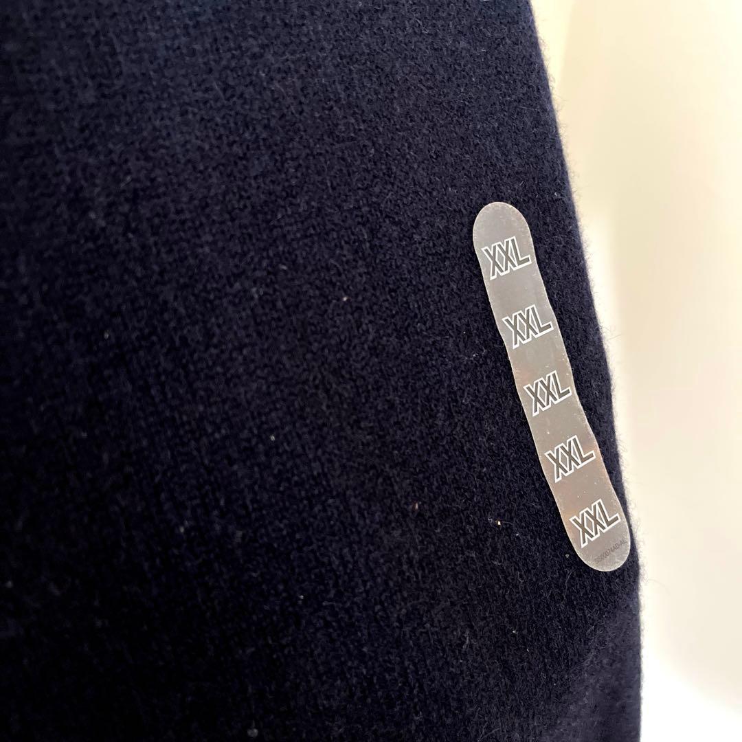 UNIQLO +J カシミヤブレンド タートルネックセーター XXL ネイビー