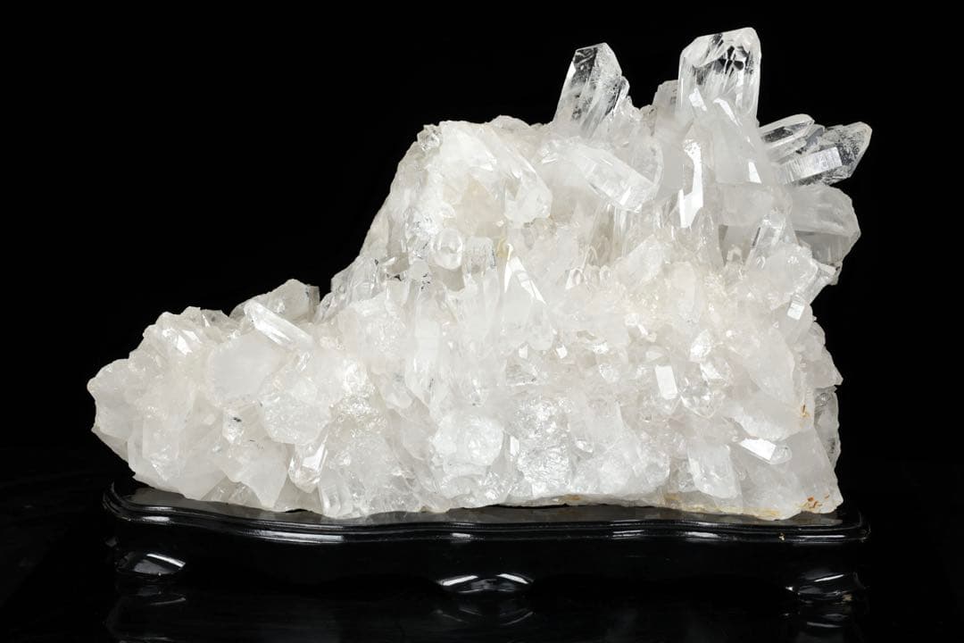 天然石 水晶クラスター 42.4kg 台座付 原石 鉱石 クオーツ クォーツ