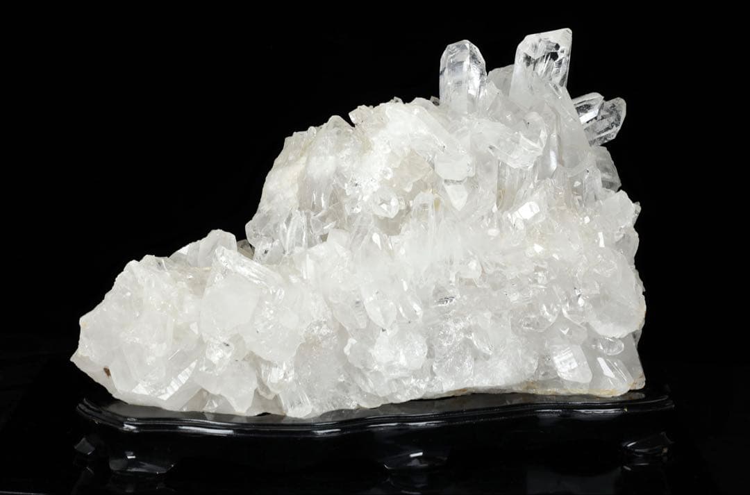 天然石 水晶クラスター 42.4kg 台座付 原石 鉱石 クオーツ クォーツ