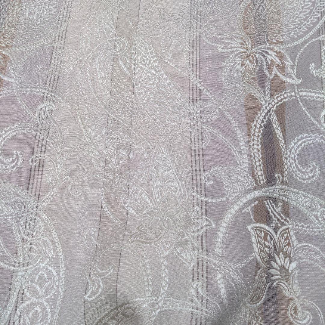 サンゲツ アイボリー 花柄 ドレープカーテン フック式 ２枚セット