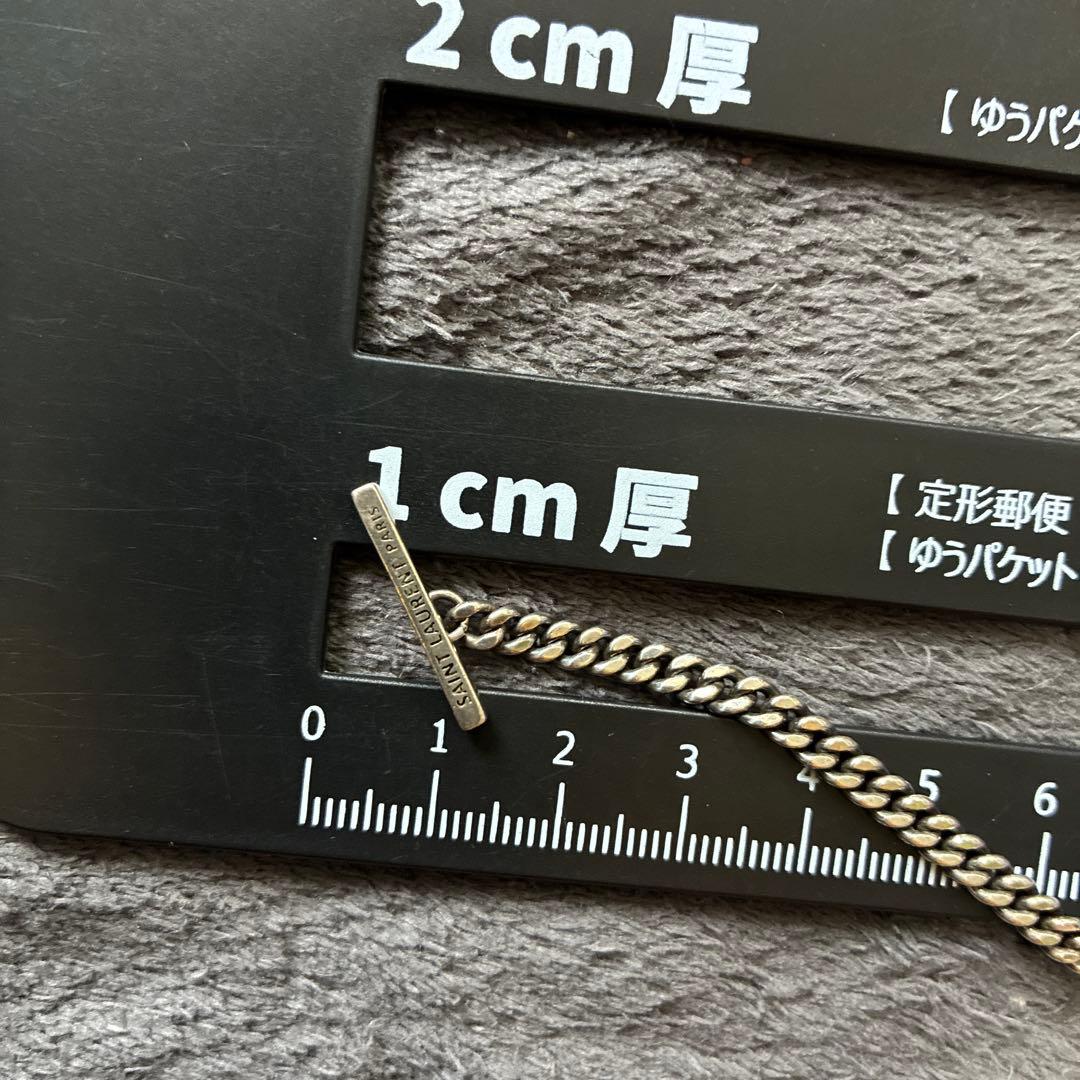 サンローラン　ブレスレット　シルバー　銀　0710