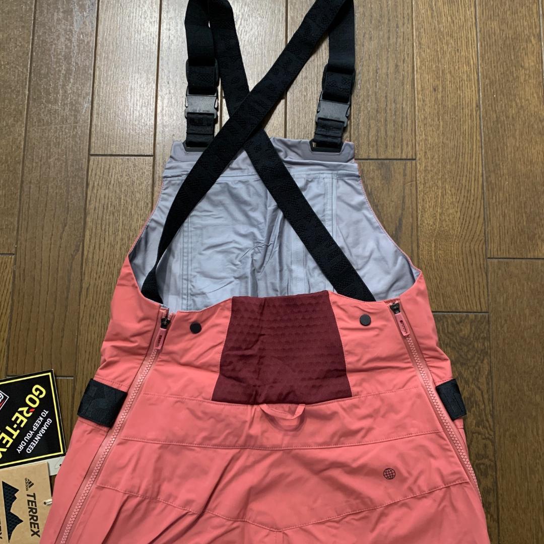 アディダス　スノー　ビブパンツ　ゴアテックス　スノーボードウェア　M　ピンク系
