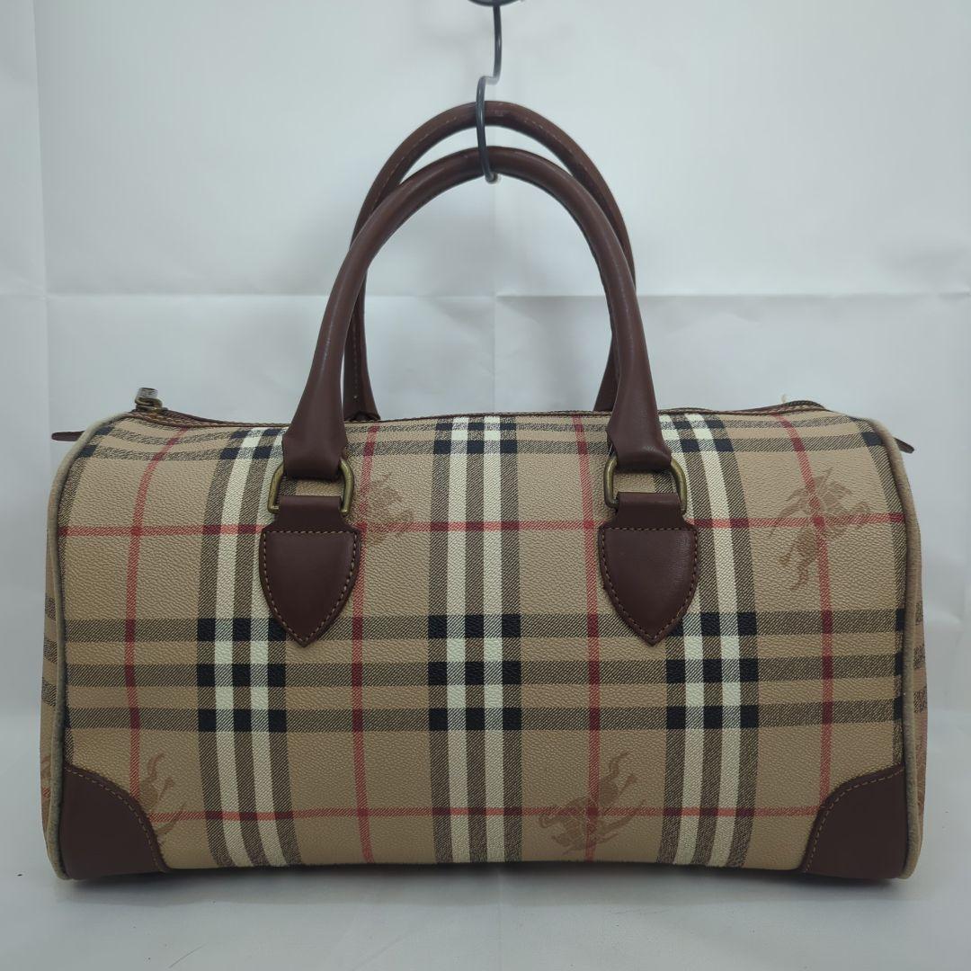 BURBERRY バーバリー ノバチェック ショルダー ミニ ボストンバッグ