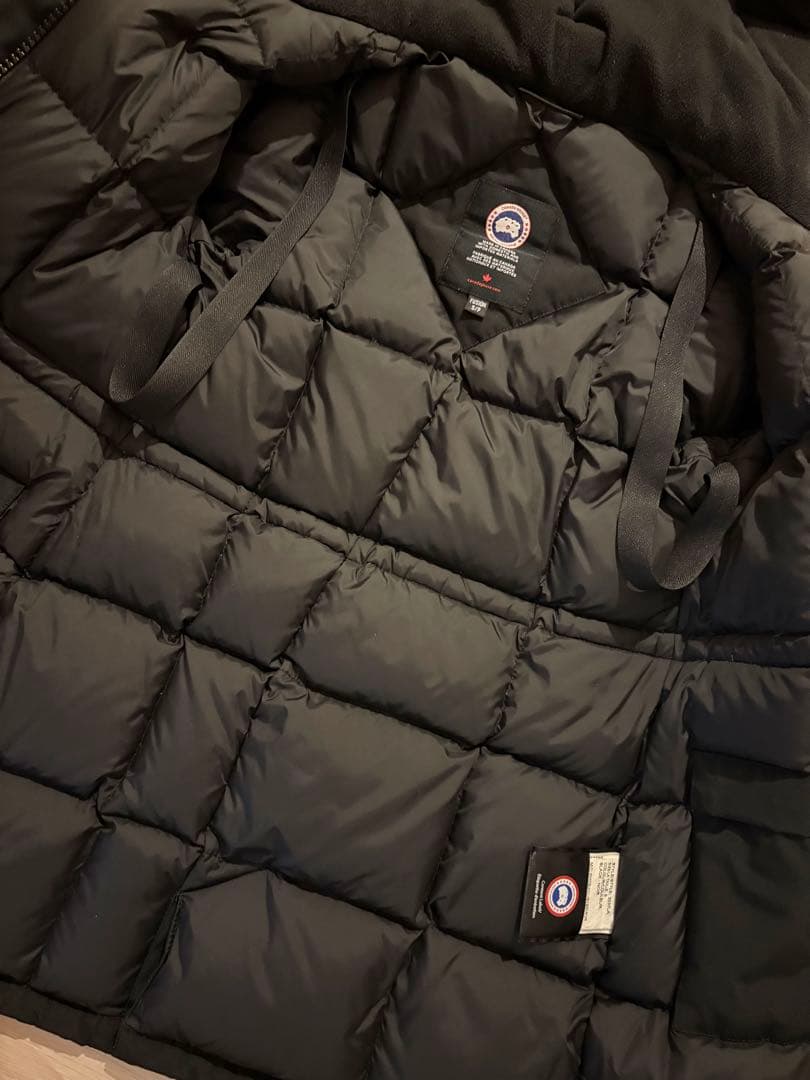 カナダグース　ヴィクトリアパーカ　黒　3037LA ダウンコート　レディース S