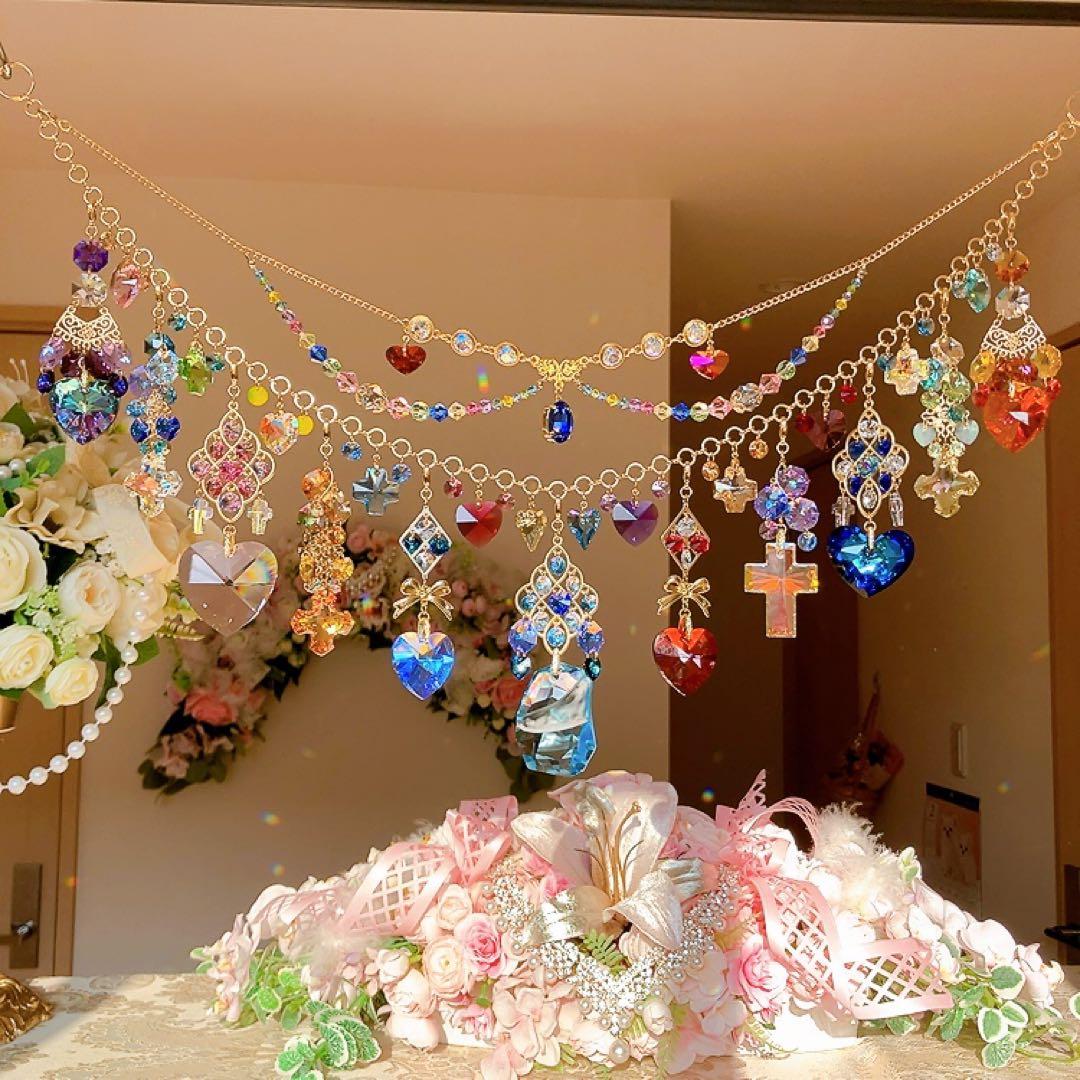 さーちん様♡*.スワロフスキー♡ガーランド.。.:*☆♡*.+サンキャッチャー