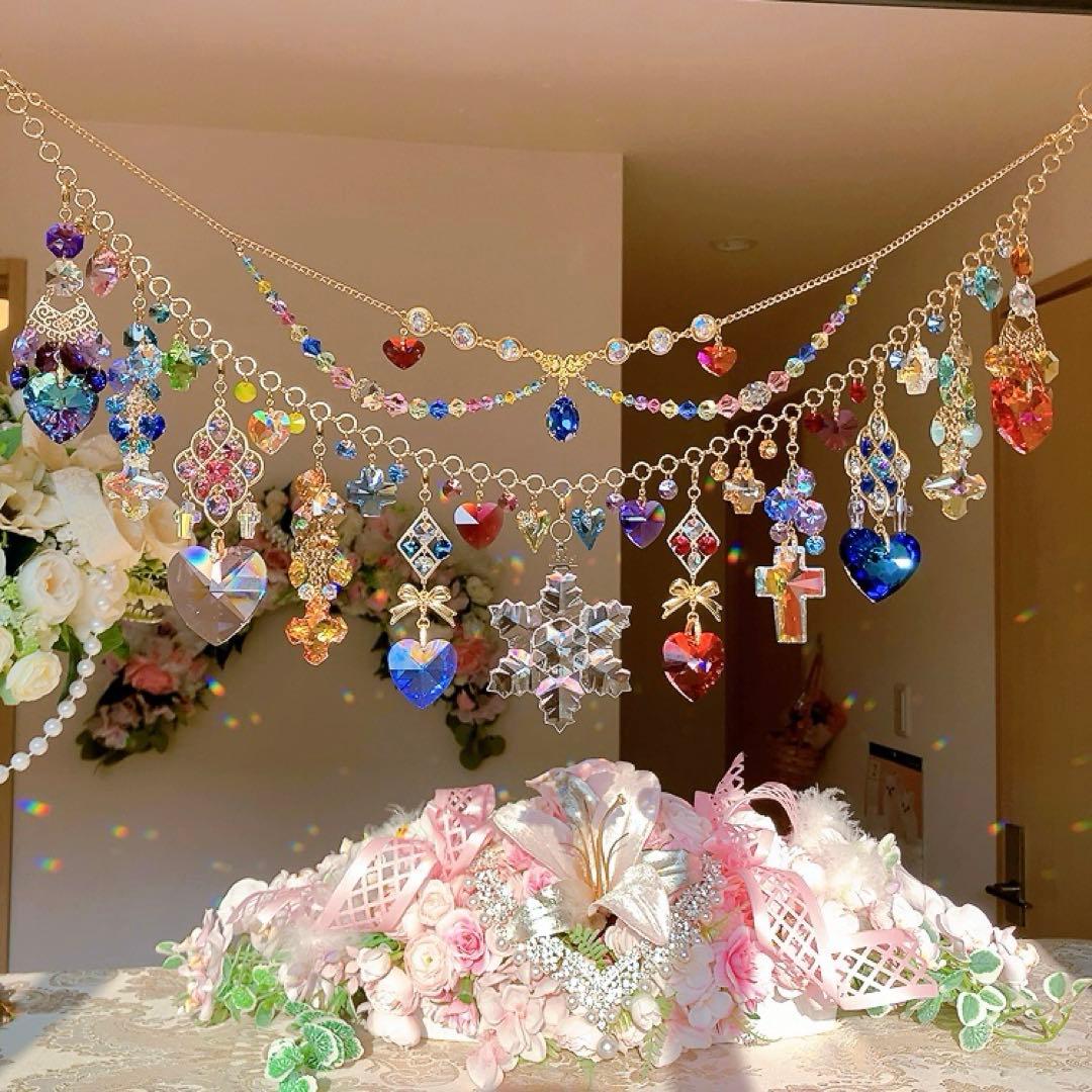 さーちん様♡*.スワロフスキー♡ガーランド.。.:*☆♡*.+サンキャッチャー