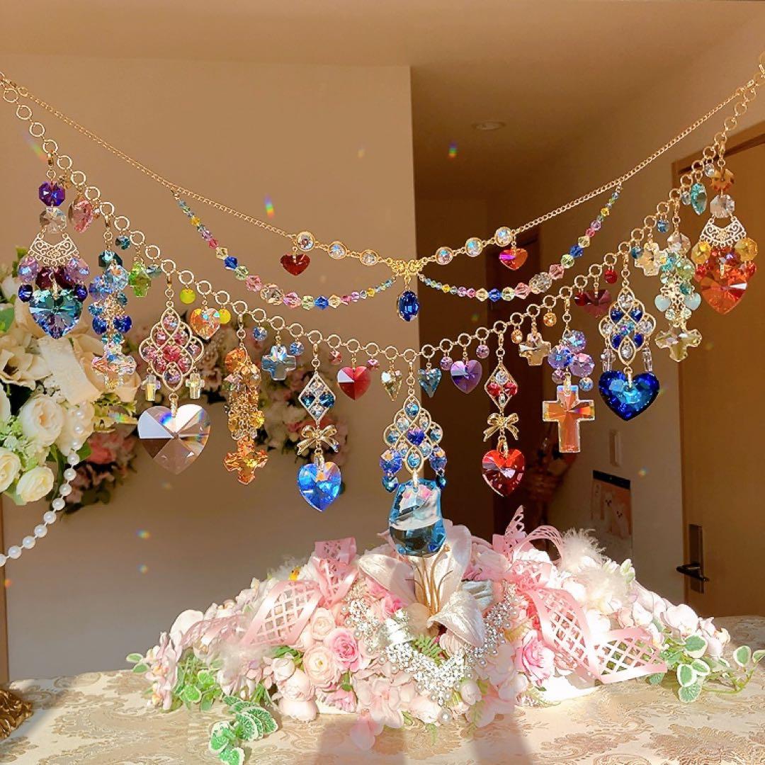 さーちん様♡*.スワロフスキー♡ガーランド.。.:*☆♡*.+サンキャッチャー