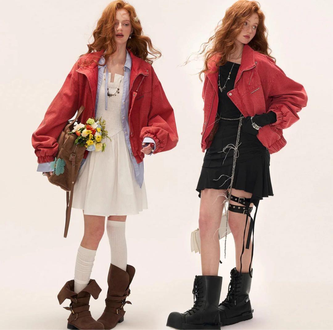 ManusMachina スタンドカラーショートワークジャケット