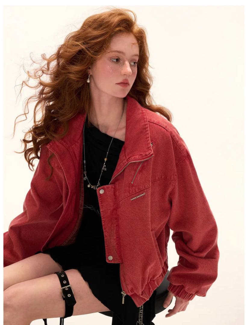 ManusMachina スタンドカラーショートワークジャケット