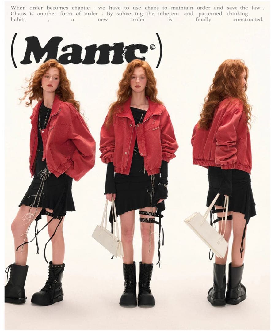 ManusMachina スタンドカラーショートワークジャケット