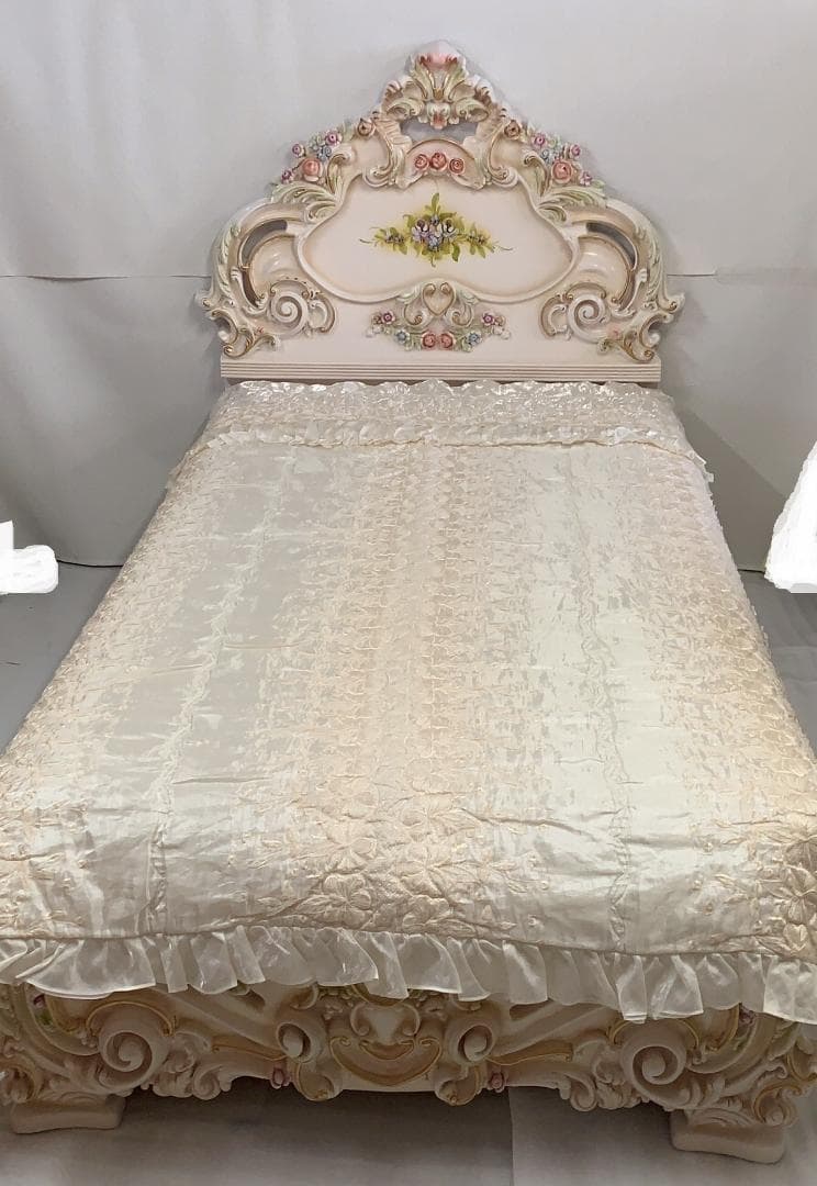 クラシックロココ調 高級輸入家具 スーパーシングルベッド BC-105-4