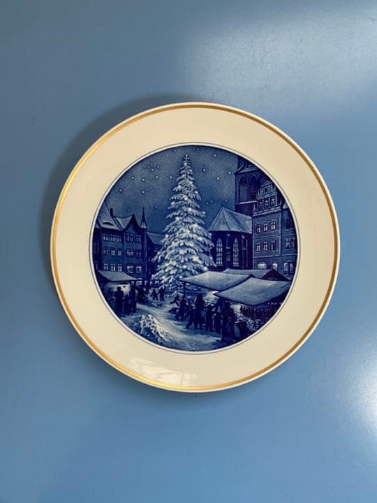 マイセン　クリスマス　絵皿　26cm