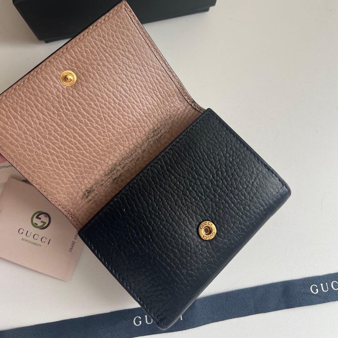 469 美品 GUCCI グッチ マーモント 3つ折り財布