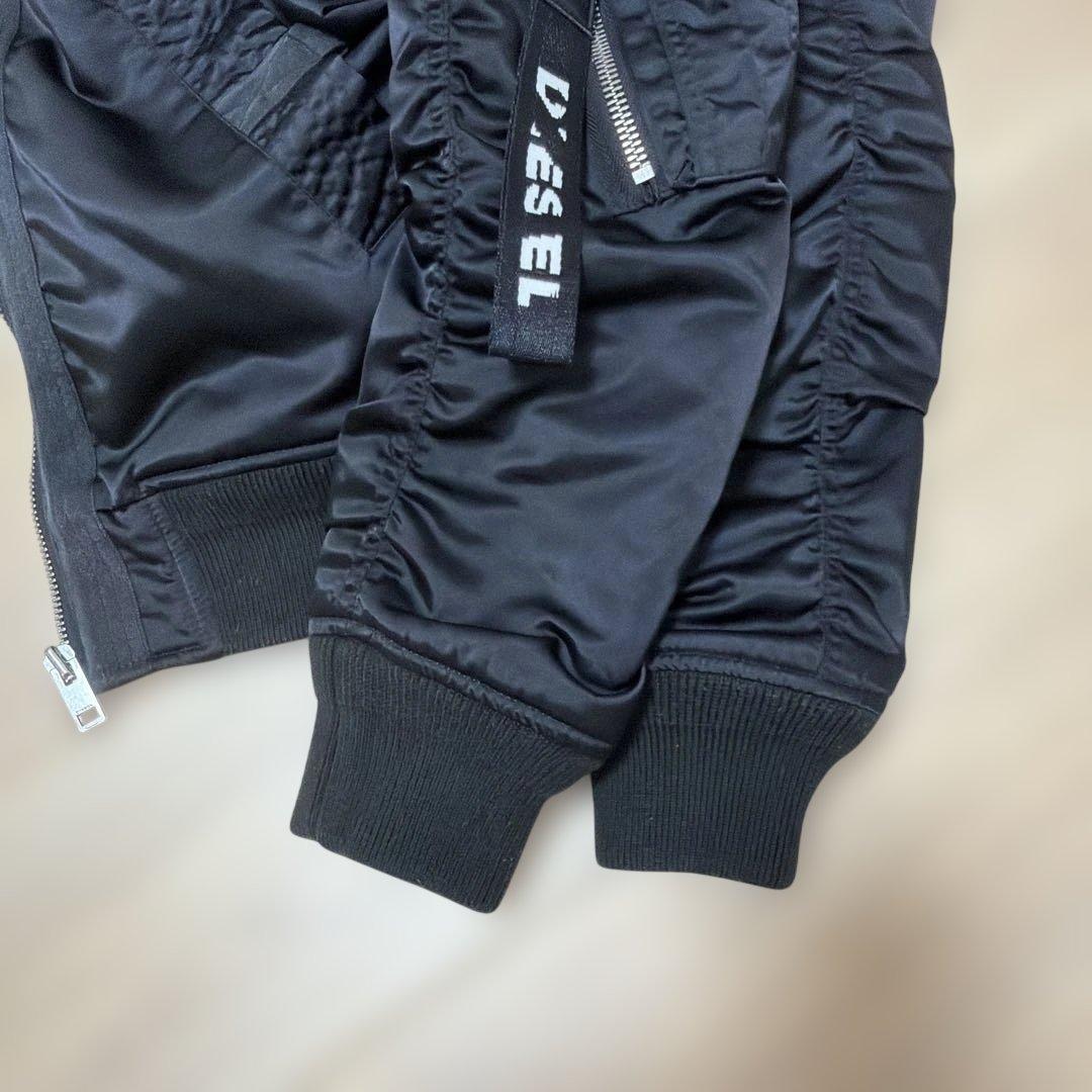 DIESEL ブラック MA-1 ジャケット