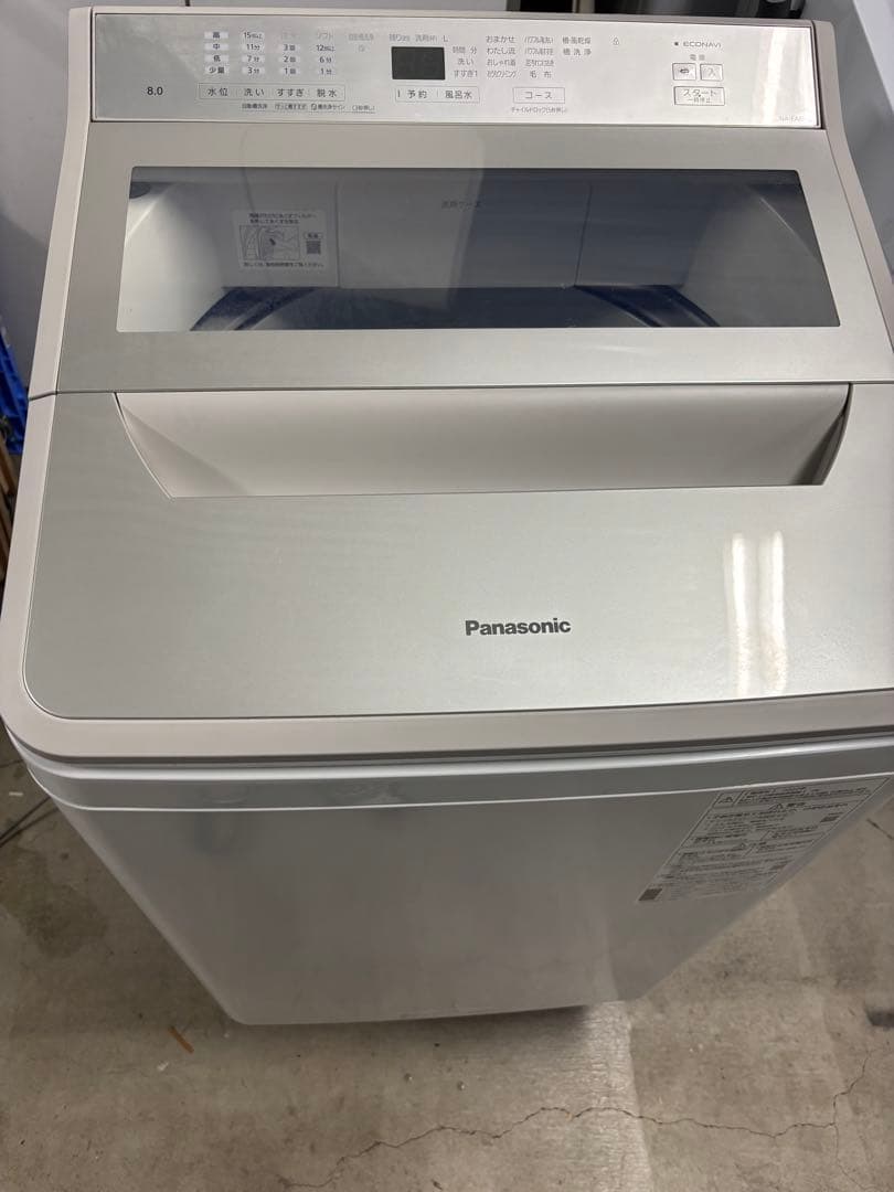 パナソニック 洗濯機 8kg 2022年製　NA-FA8H1 Ｔ