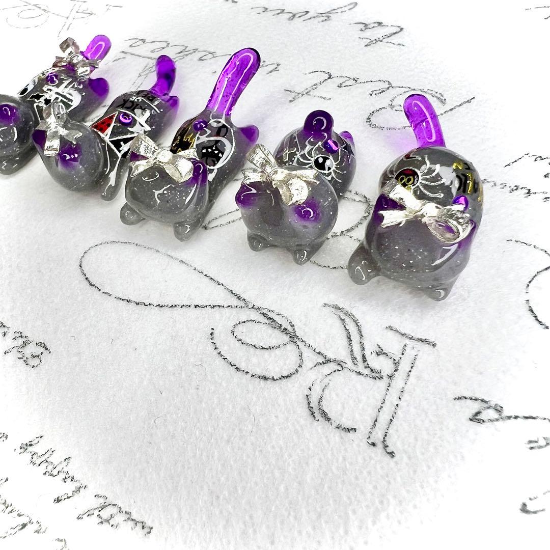 限定ハロウィン② おばけ　猫　5個セット