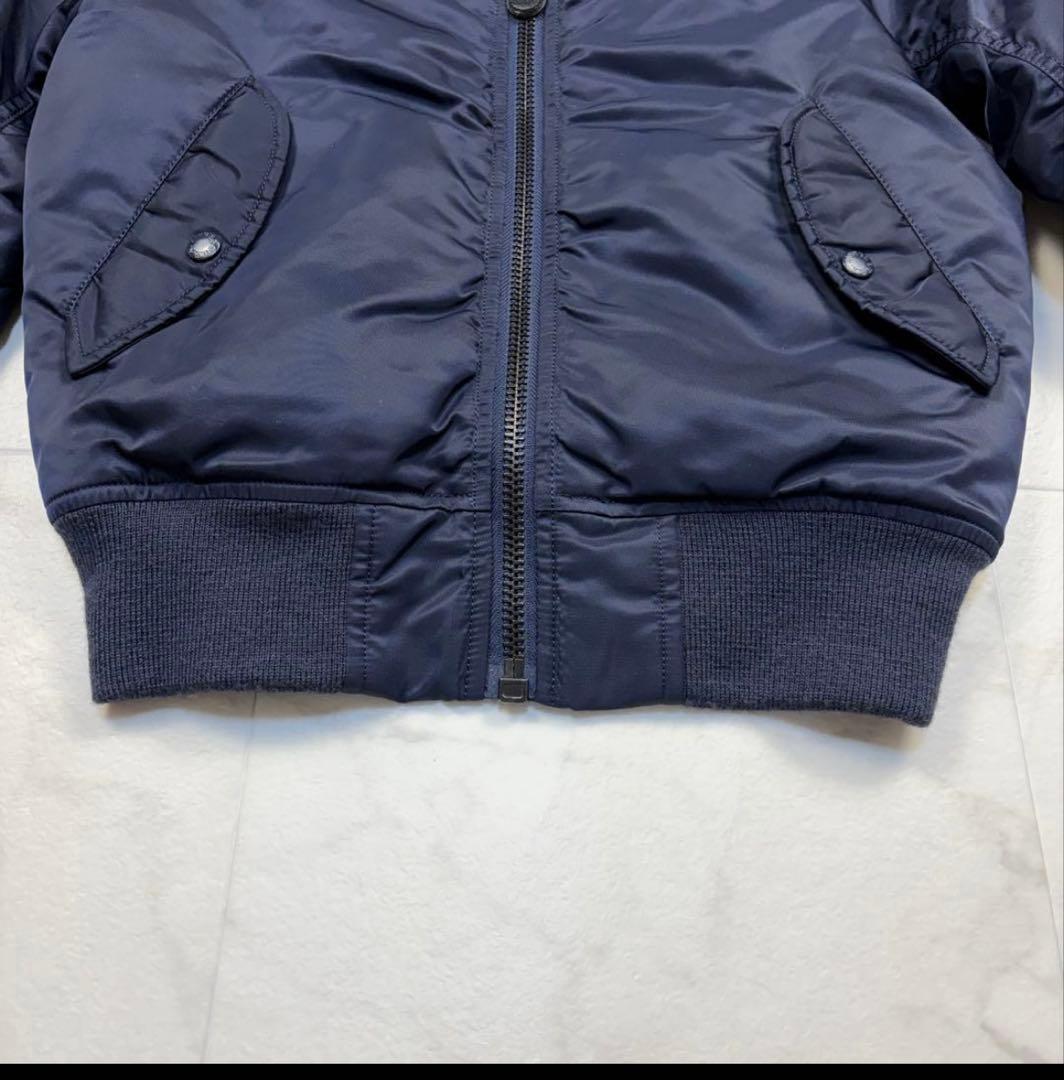 AVIREX MA-1 フライトジャケット　紺色　S ミリタリー　ボンバー