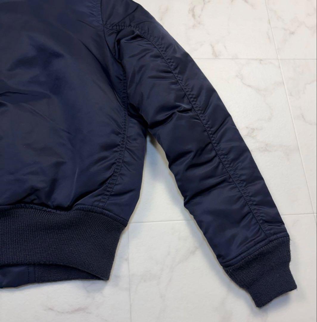 AVIREX MA-1 フライトジャケット　紺色　S ミリタリー　ボンバー