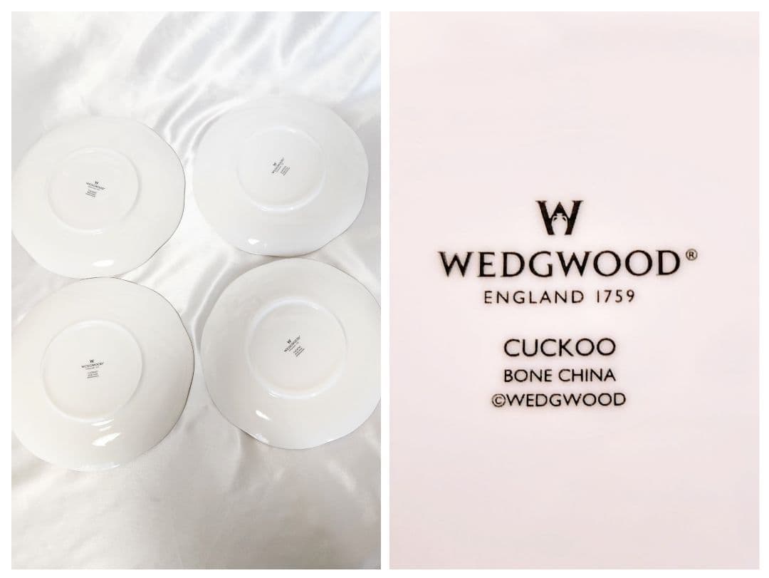 ウェッジウッド　ハーレクイン【未使用箱入】カッコープレート4枚セット