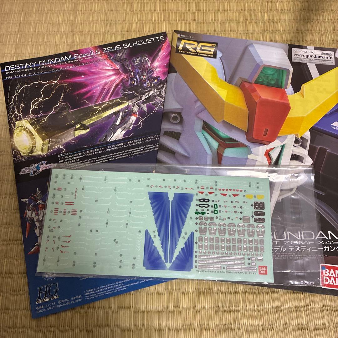 HG デスティニーゼウスシルエット　RG デスティニーガンダム　完成品ジャンク