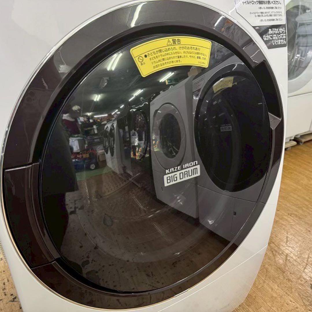 美品　【分解清掃済み】　日立　ドラム式洗濯乾燥機　BD-SX110EL 左開き