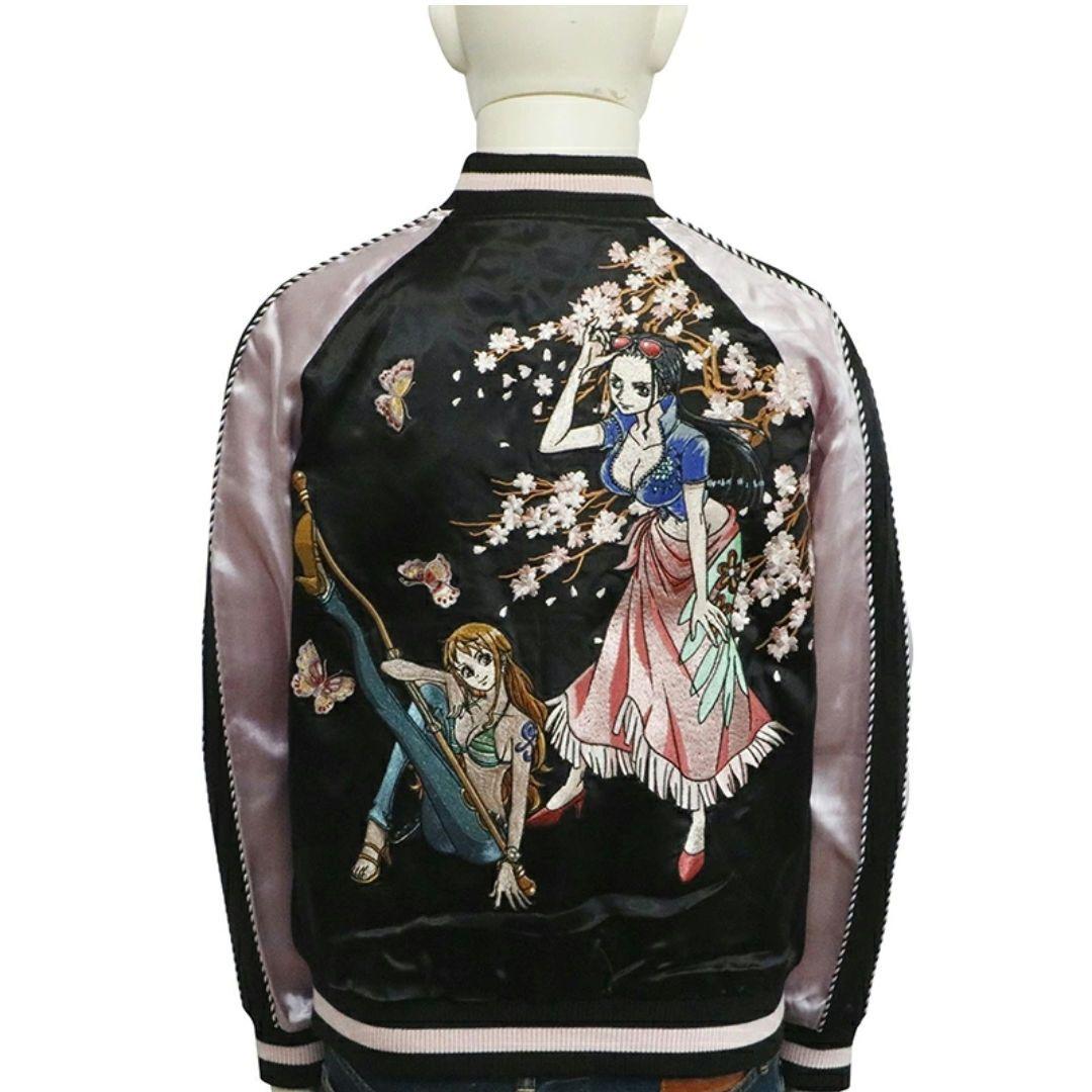 ONE PIECE　ナミ・ロビン 総刺繍 リバーシブル スカジャン　サイズXL