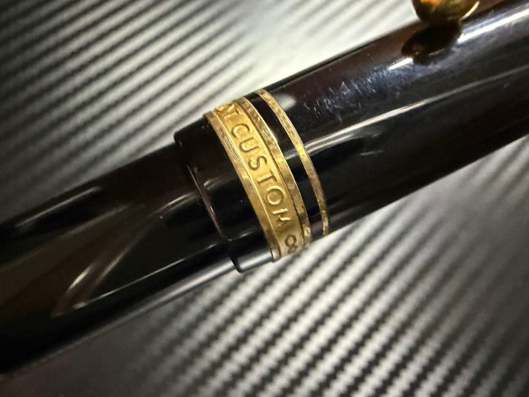 美品 旧型 パイロット カスタム ブラック M 中字 万年筆