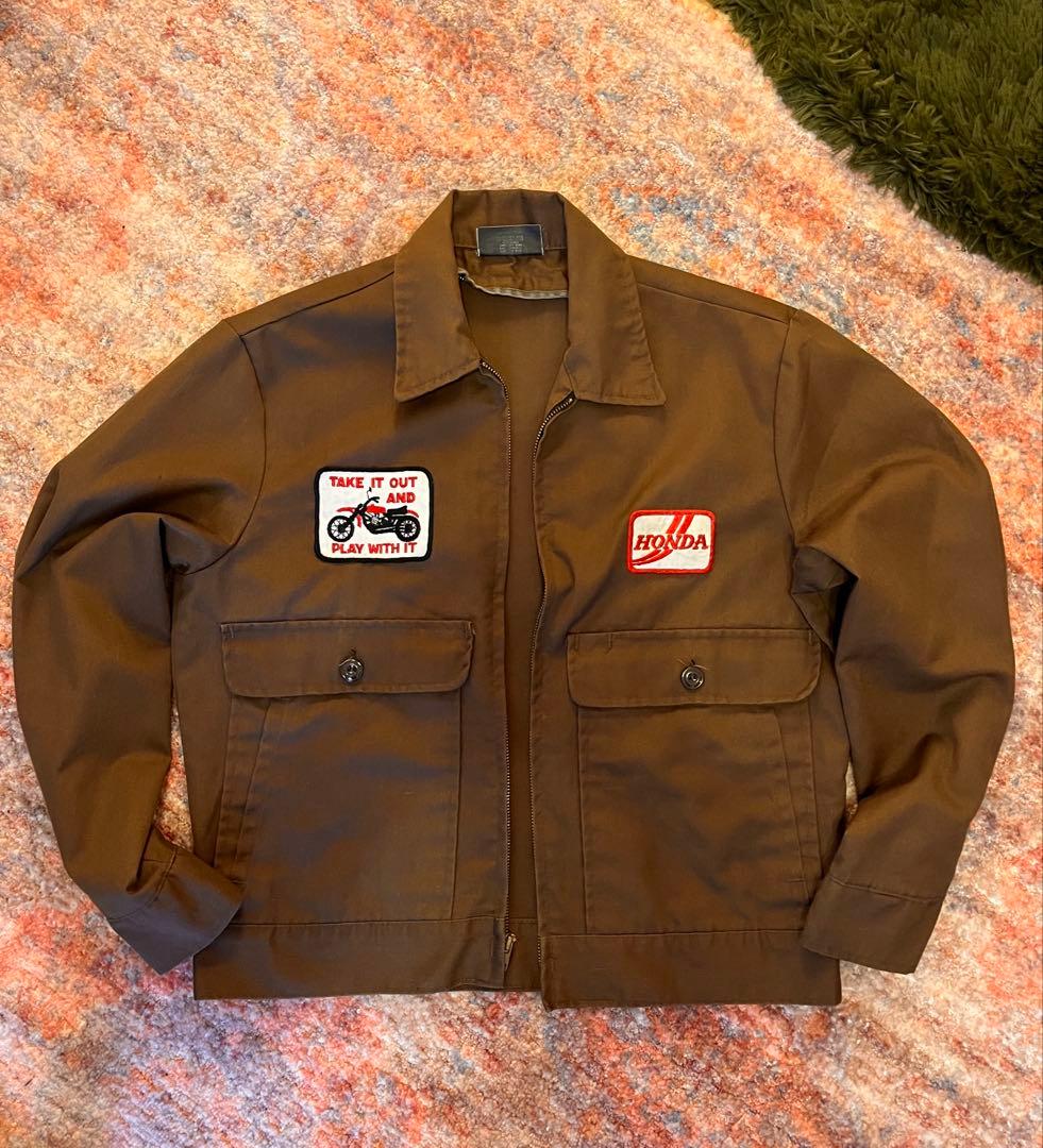 Sears 60年〜70年代　ワークジャケット　HONDA ブラウン