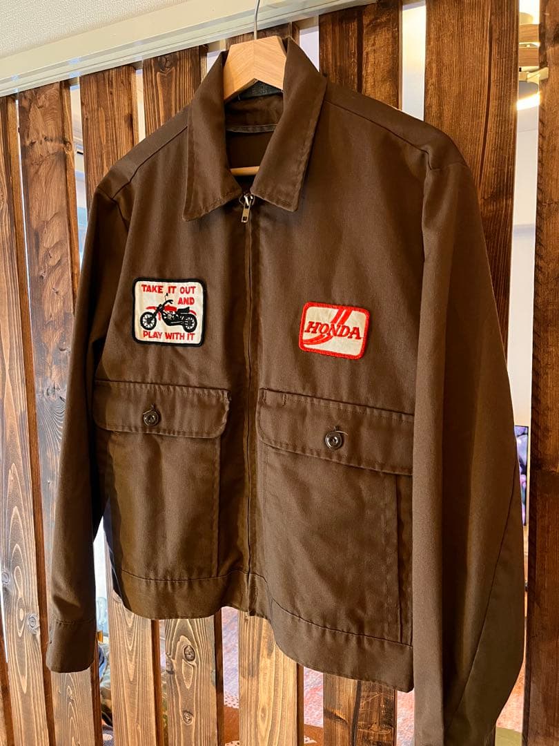 Sears 60年〜70年代　ワークジャケット　HONDA ブラウン