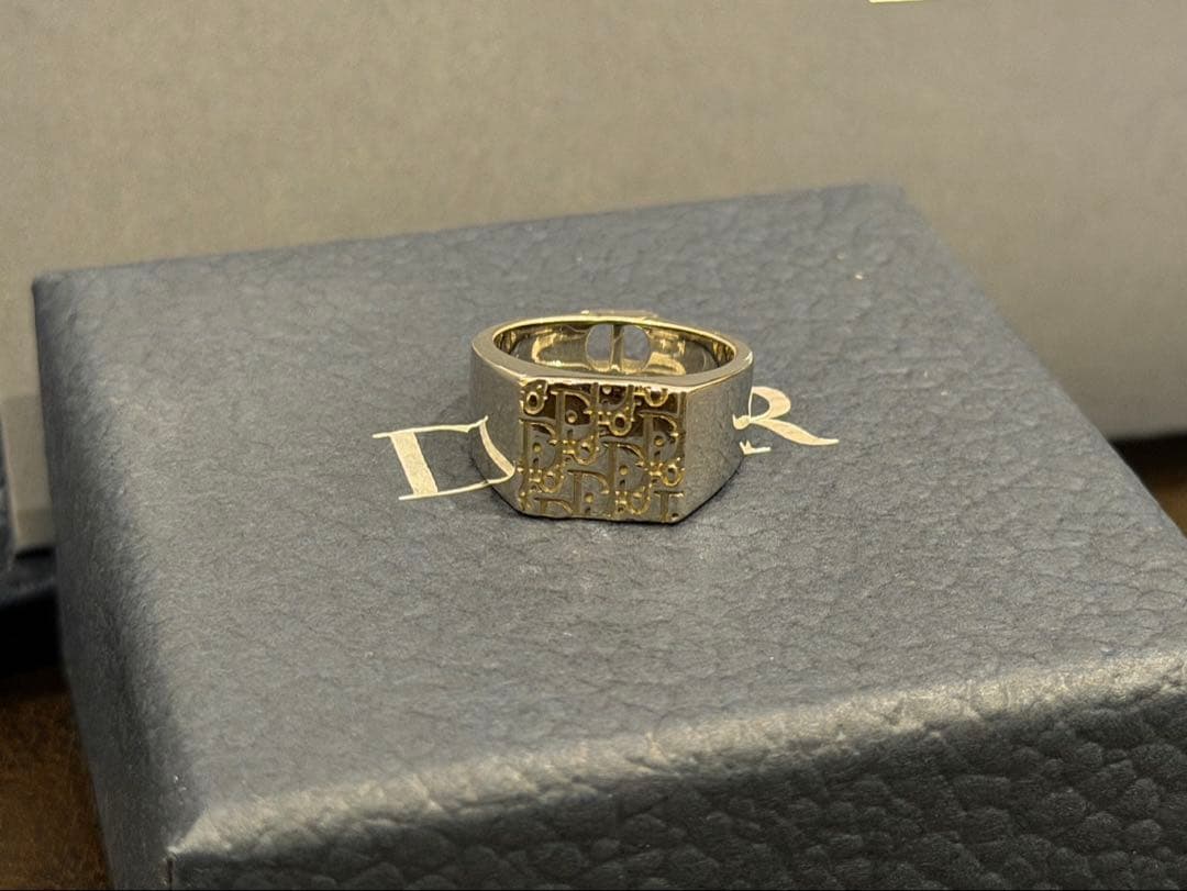 DIOR　シグネットリング　オブリーク　シルバー