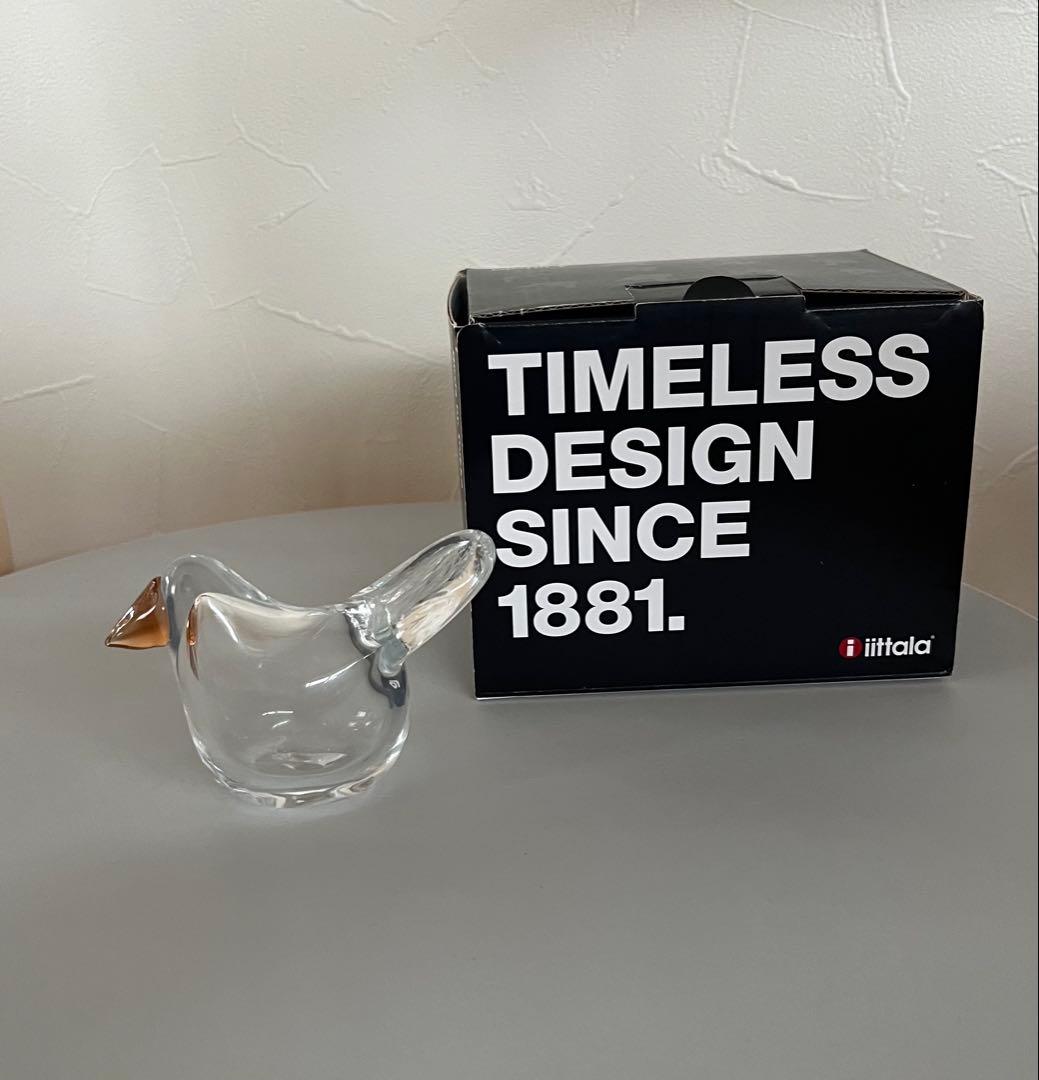 イッタラ シエッポ　クリア×オレンジ　Oiva Toikka scope