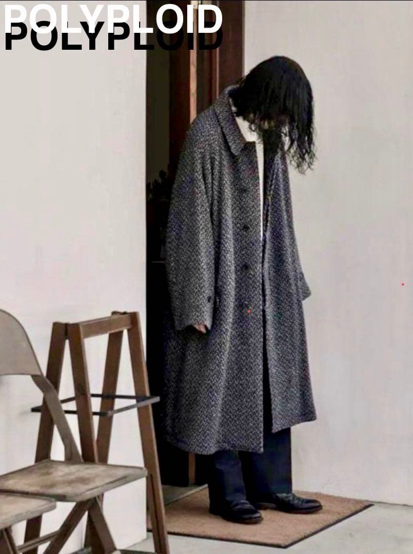 【完売品‼️】★POLYPLOID★ポリプロイド★コート★22fw★2★Black