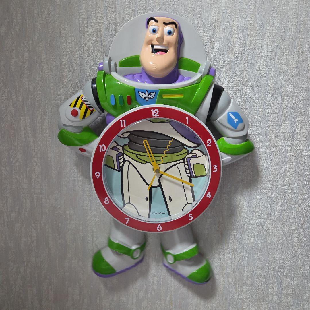 トイストーリー バズライトイヤー　振り子時計　掛け時計　希少レア