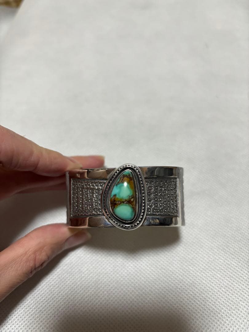 [しょう先生]インディアンジュエリー　ナバホ　バングル　ターコイズ