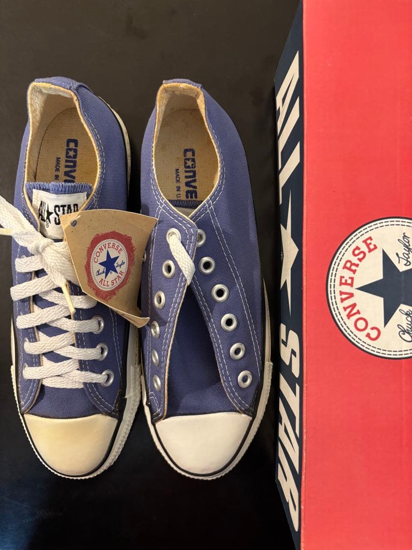 【新品未使用】【希少】【USA製】 コンバースオールスター　ラベンダー　24.5